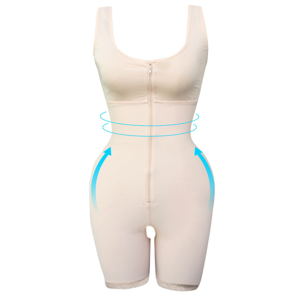 Zipper Slimming Bodysuit