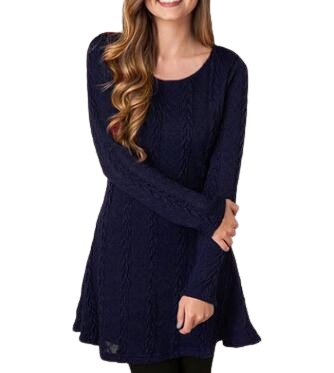 Autumn Loose knitted Sweaters Dress