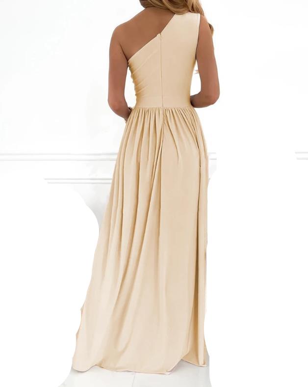 One Shoulder Maxi Dress