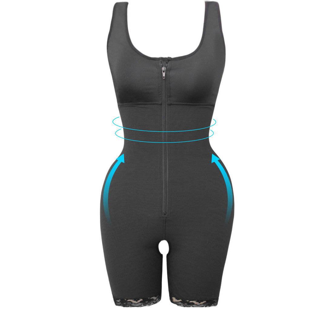 Zipper Slimming Bodysuit