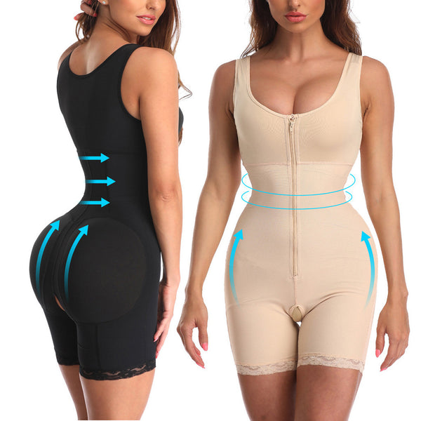 Zipper Slimming Bodysuit