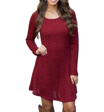 Autumn Loose knitted Sweaters Dress