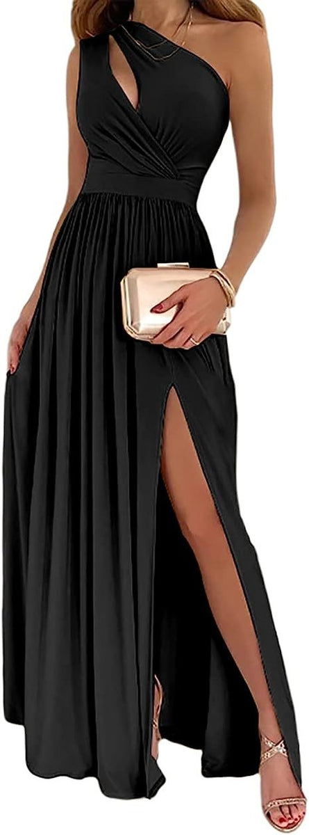 One Shoulder Maxi Dress